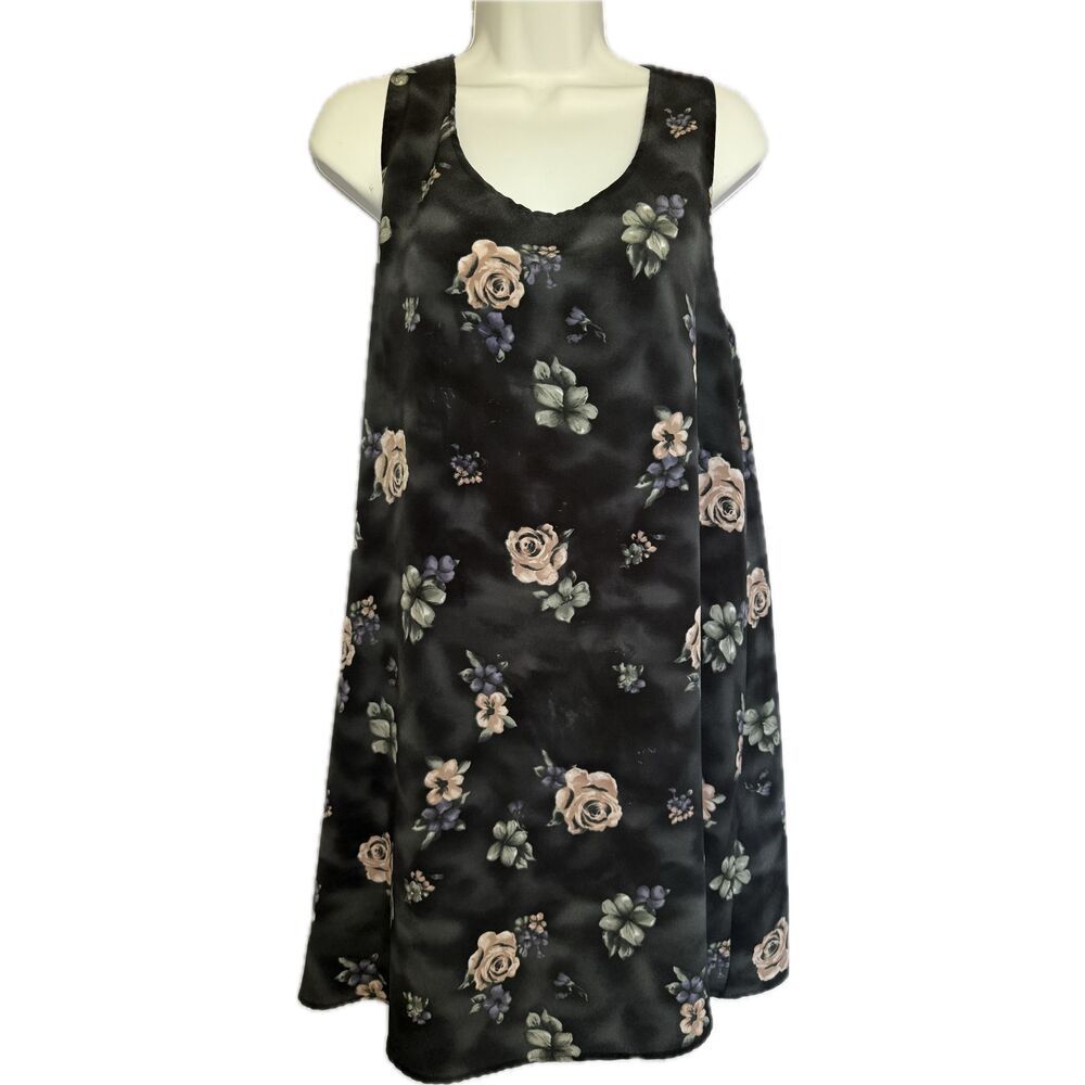 Dori Floral Tunic Dress Sleeveless 90’s Style Whimsygoth Women’s Size L